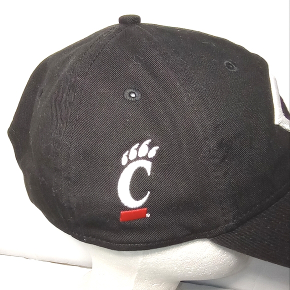 Cincinnati Reds C Logo Black Adjustable Strap Back Unisex MLB Baseball NCAA Hat - Picture 7 of 11